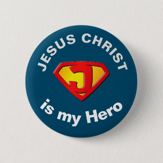 Jesus Toppen Hero Christian Button Knapp