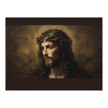 Jesus törnekrona Affisch – Kristus Porträtt