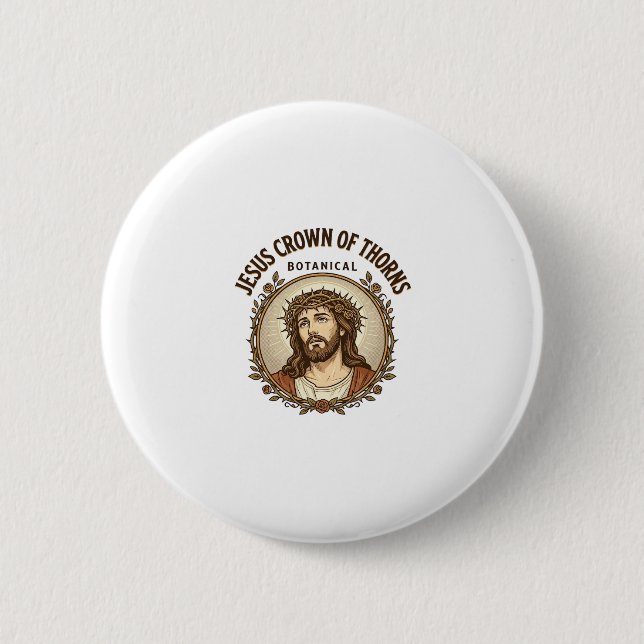 Jesus törnekrona botaniska Jesus törnekrans Knapp (Framsida)