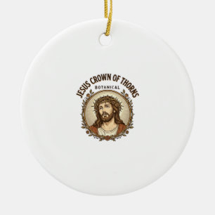 Jesus törnekrona botaniska Jesus törnekrona Julgransprydnad Keramik