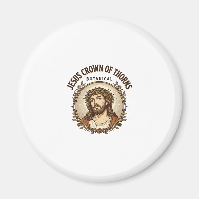 Jesus törnekrona botaniska Jesus törnekrona Magnet (Framsidan)