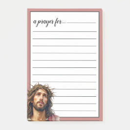 Jesus törnekrona krigsrum bön post-it block
