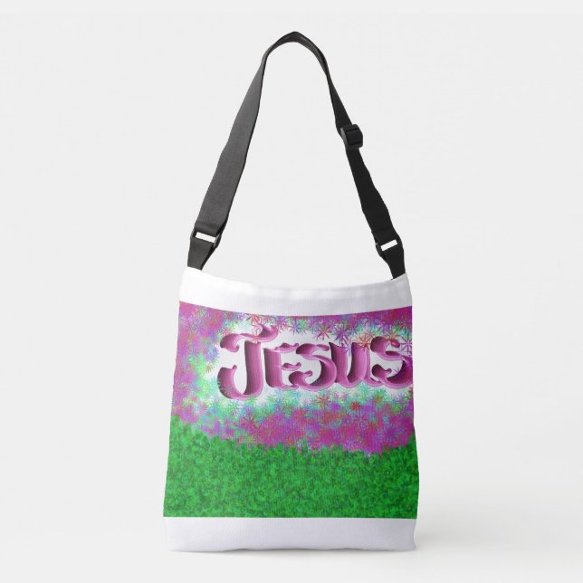 JESUS TOTE BAG. AXELVÄSKA (Framsida)