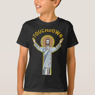 Jesus Touchdown Kul Kristet Tro Motto Meme Ch T Shirt