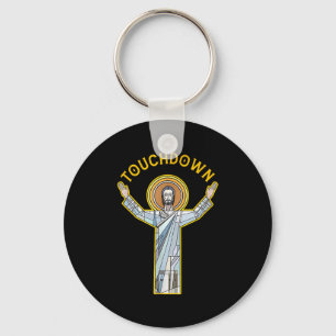 Jesus Touchdown Roligt Kristet Tro Citat Meme Ch Nyckelring