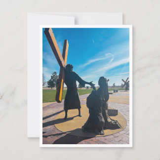 Jesus Träder kvinnorna i Jerusalem Vykort