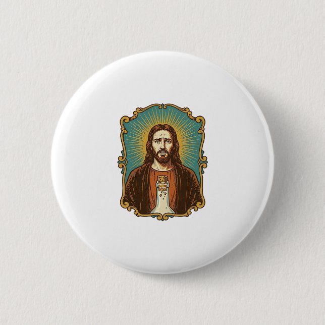 Jesus trasig vinkork fast i flaska Sommelier Del Knapp (Framsida)