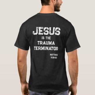 Jesus Trauma Terminator Cross Bibel Grunge T Shirt