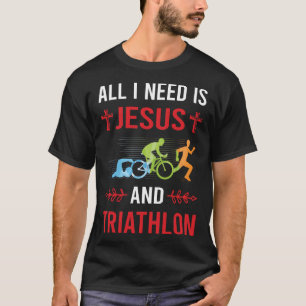 Jesus Triathlon Triathlete T Shirt