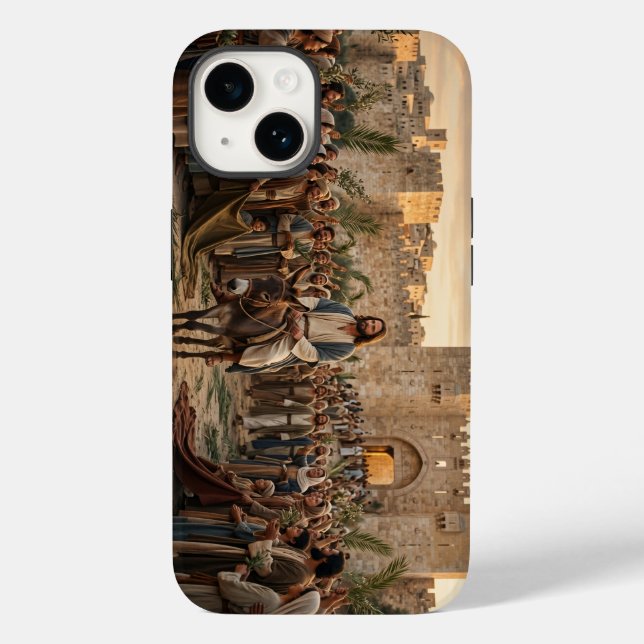 Jesus Triumphal Entry Palm Christian iPhone Case (Baksida)