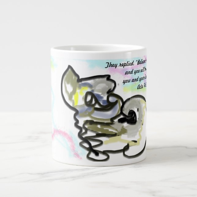 Jesus tro  jumbo mugg (Framsidan)