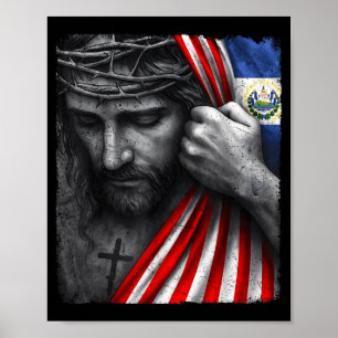 Jesus Tro Kreona Amerika El Salvador Arv Poster