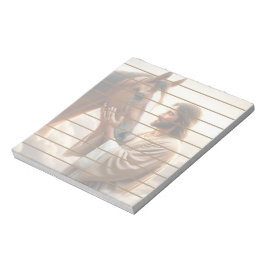Jesus tröstar en häst i himlen anteckningsblock