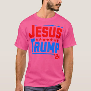 Jesus Trump 2024 Patriotic Christian T Shirt