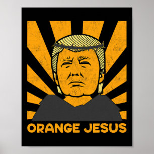 Jesus Trump Gör Amerika till Underbar Trump 2024 i Poster