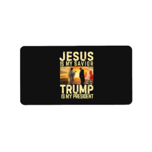 Jesus Trump - Jesus Är Min Herre Frälsare Adressetikett