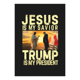 Jesus Trump - Jesus Är Min Herre Frälsare Fototryck