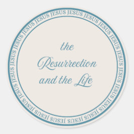 Jesus - Tvätta stora förseglingar Runt Klistermärke