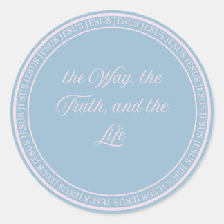 Jesus - Tvätta stora förseglingar Runt Klistermärke