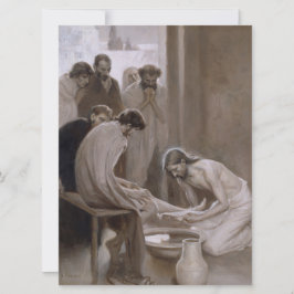 Jesus Tvättar maten för sina lärlingar Kort