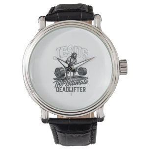 Jesus Ultimata dödlägeshöjare Vintage Vector Tröja Armbandsur