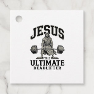 Jesus Ultimata Stånglyftare Vintage Gym Tröja Desi Gåvor Etiketter