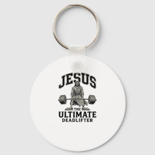 Jesus Ultimata Stånglyftare Vintage Gym Tröja Desi Nyckelring