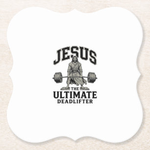 Jesus Ultimata Stånglyftare Vintage Gym Tröja Desi Underlägg Papper