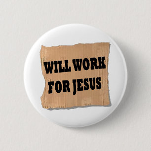 Jesus undertecknar (knäppas), knapp
