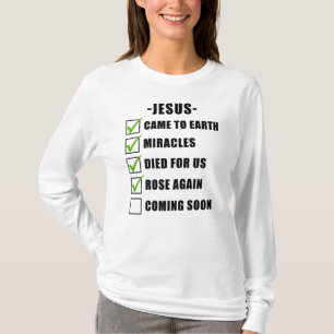 JESUS Uppdrag Checklist: Christian Faith Gospel T Shirt