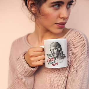 Jesus Uppmuntrar att Lita på Herren Kaffemugg