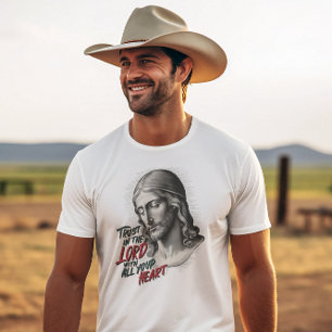 Jesus uppmuntrar till förtroende för Herren T Shirt