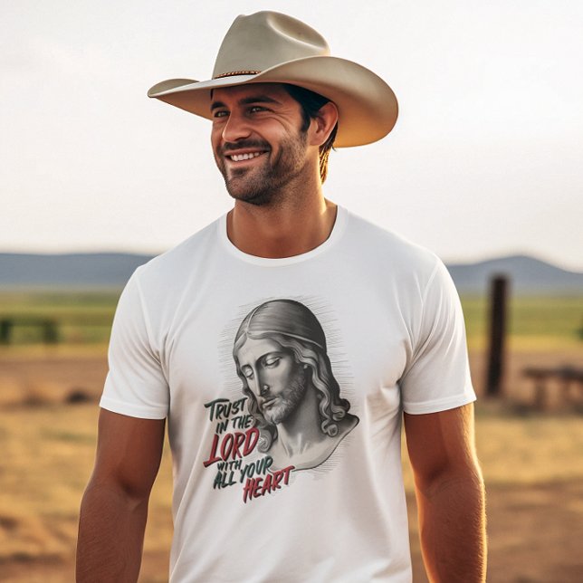 Jesus uppmuntrar till förtroende för Herren T Shirt (Skapare uppladdad)