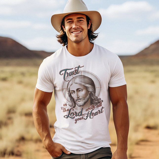 Jesus uppmuntrar tilliten till Herren T Shirt (Skapare uppladdad)