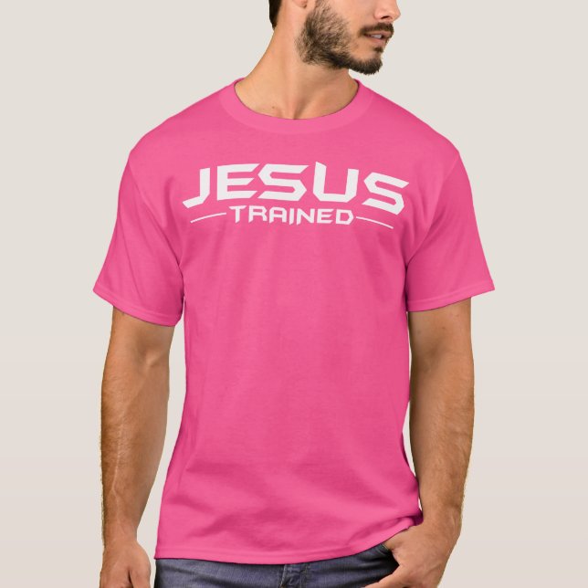 Jesus utbildade Wrestler Wrestler Wrestle Christia T Shirt (Framsida)