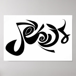 "Jesus"-utskrift Poster