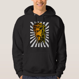 Jesus Utvidgad havsartikel 1 för Ansikte och Sol Hoodie
