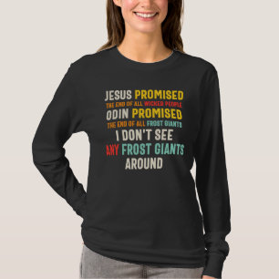 Jesus V Odin Wicked People V Frost Giants Anti Rel T Shirt