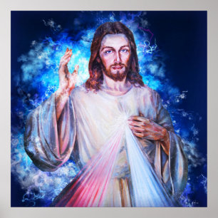 Jesus Väg från Heaven Matthew 4:17 Christian Poster