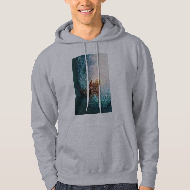Jesus-våg  hoodie (Framsida)