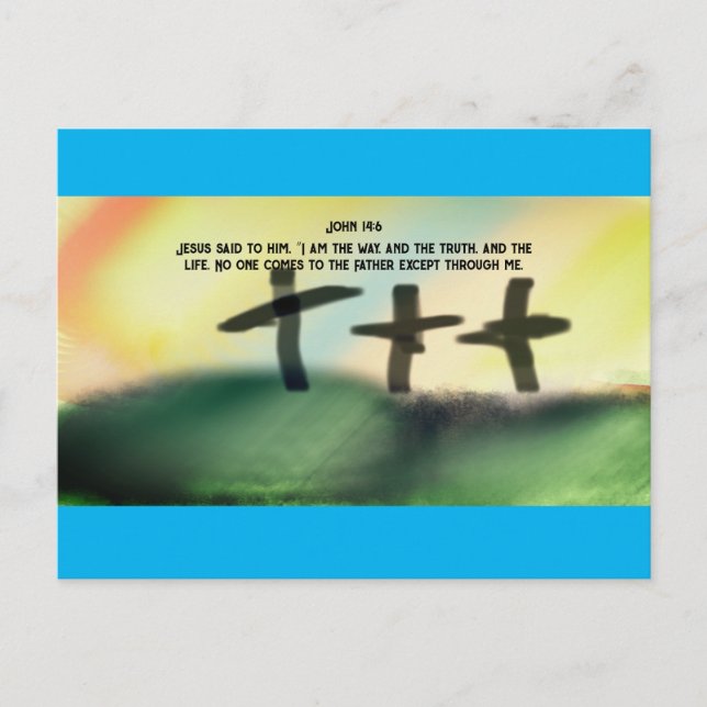 Jesus väg vykort (Framsida)