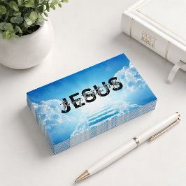 Jesus Vägen Himmel Trappa Visitkort