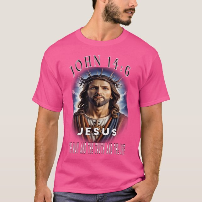Jesus vägen och sanningen och livet t shirt (Framsida)