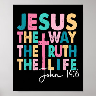 Jesus Vägen Sanning Liv Kvinnor Män Barn Kristna Poster
