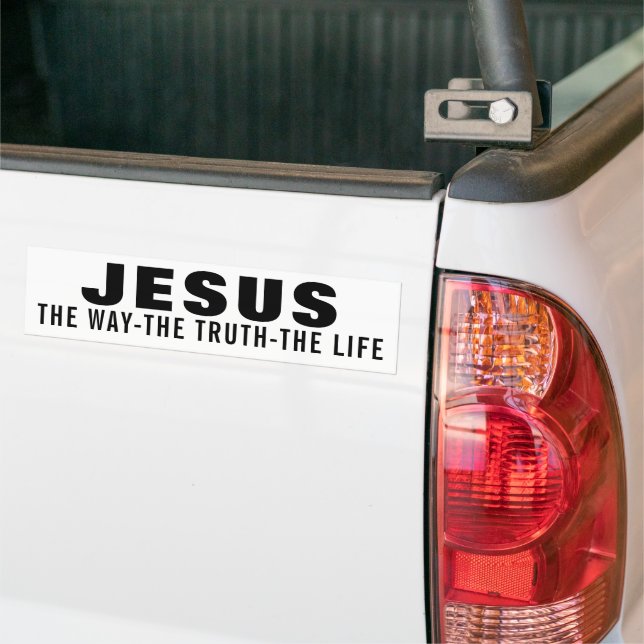 JESUS VÄGEN SANNINGEN LIVET  BILDEKAL (På lastbil)