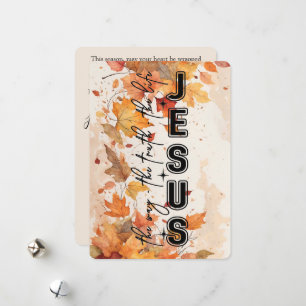 Jesus Vägen Sanningen Livet Höst Design Julkort