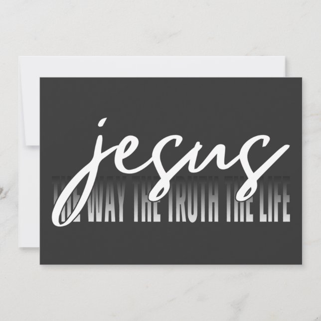 Jesus Vägen Sanningen Livet Inbjudningar (Framsida)