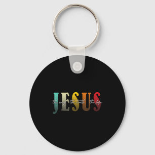 Jesus Vägen Sanningen Livet Kristet Tro Nyckelring