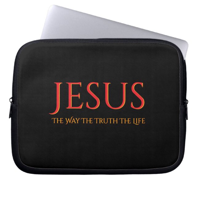 Jesus Vägen Sanningen Livet  Laptop Fodral (Framsidan)