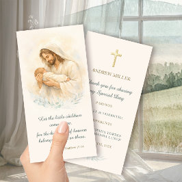 Jesus vaggar nyfödd dop minnessak bön
